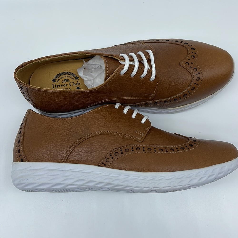 Driver Club Usa Women's Raleigh Navy Grainy Ankle-High Leather Oxford - 5.5M